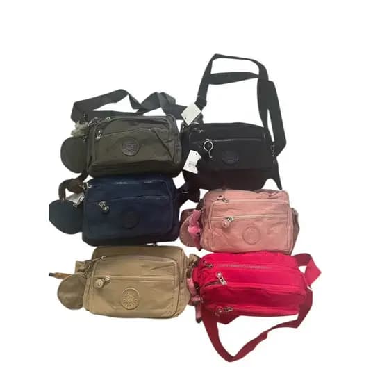 Bolsa Tiracolo Transversal Pequena Casual de Ombro unisex Para o Dia a Dia Trabalho Escola com bosinha