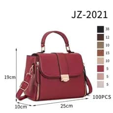 Bolsa Feminina Com Alça Lateral Transversal Faixa de Mão De Couro JZ-2021