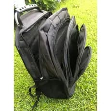 Mochila Escolar Trabalho/viagem Resistente Bem Espaçosa cor preto