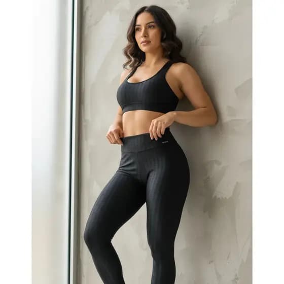 Conjunto Fitness Selene Feminino Legging E Top Fitness Academia Treino