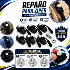 Kit Zípers de Reparo Universal Conserto Instantâneo Sem costura Prático