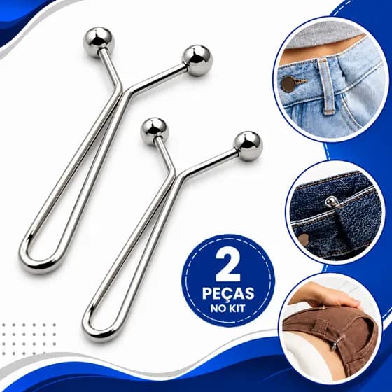 Alfinete Grampo Aperto Ajuste Pence Cintura Calça Roupas Largas