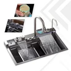 Cuba Gourmet Premium Completa Torneira Cascata Lavador Copos