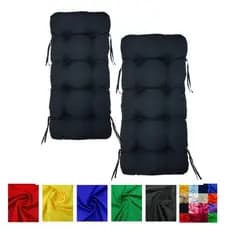 2 Almofadas Cheias 100x50 Tecido Resistente Ideal Para Varanda ou Área Interna