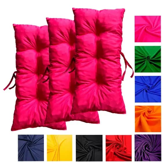 Kit 3 Almofadas 95x45 Ideal Para Cadeiras de Bambu Vime e Fibra Sintética