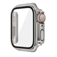 Capa Protetora Anti-Impacto para Apple Watch S11 46mm 42mm 44mm 45mm 41mm 40mm 38mm Película HD+Borda Resistente em PC