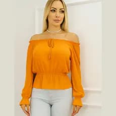 Cropped Feminino Ciganinha Mangas Longas / Blusa Cropped Mangas Longas