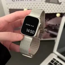 Magnético Metal Malha Respirável Pulseira Para Apple Watch 10 11 46mm 44mm 41mm 40mm 45mm 42mm 38mm 49mm iWatch Pulseira
