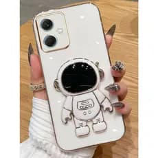 Capinha De Celular com Suporte Astronauta Para Moto G04,G14,G24,G34,G54,G84,G05,G55,G75,G85