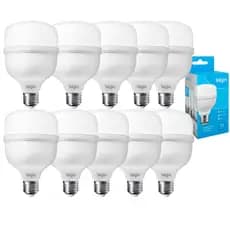 Lâmpadas Bulbo Led Alta Potencia 20w Elgin 6500k Luz Branca Bivolt Kit 2 a 10 Lâmpadas Monte Seu Kit