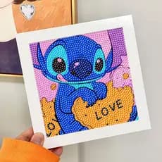 Kit de pintura com diamantes "faça você mesmo" para crianças, presente para estudantes do ensino fundamental.
