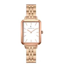 Relógio Feminino Flor de Lis Square Nix Rose Design Sofisticado e Moderno Para Todas Ocasiões