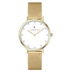Relógio Feminino Masie Shine Gold 32mm Dourado e Prata Elegante Estilo Moderno e Conforto no Pulso