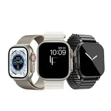 Relógio Digital Smartwatch Ultrix Mini Tela Infinita Acompanha Duas Pulseiras Compatível Android IOS