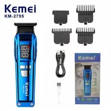 Máquina de acabamento Kemei KM-2795 original barbeador Barbear Profissional sem fio 8w - Bivolt
