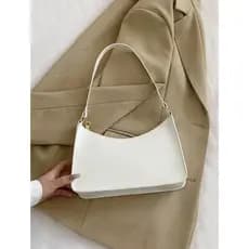 Bolsa Baguete Moda Meia Lua Estilo Bolsa Feminina Elegante Couro