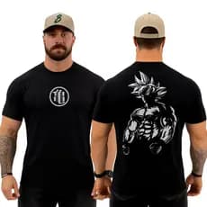 Camiseta Original Masculina Dry Fit >>para Academia para Musculação Treino>> Gym Son Goku Cbum