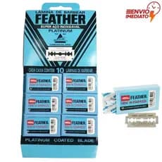 Cartela Lâmina Original Feather 60 Lâminas Profissionais