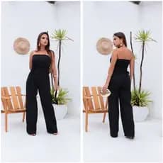 macacao Longo Tomara Que Caia Feminina dayana aifaiataria Elégante Pantalona