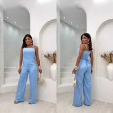 MACACÃO LARISA TECIDO ALFAITARIA