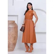 vestido de courino fake feminino