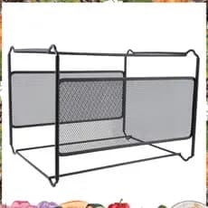 A4 Malha Metal Arquivo Organizador Caixa Pendurado Pasta De Suporte De Armazenamento De Mesa Prateleira Titular Para Cas