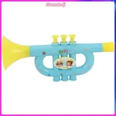 Instrumento De Trompete Soprado Para Crianças Coloridas , Brinquedo Musical , Padrão De Cor Aleatória