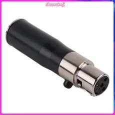 XLR Mini 3 Pinos Macho Para 4 Fêmea Adaptador De Áudio Conector Hi-Fi Conversor De Sinal Microfone Alto-Falante
