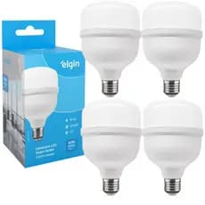 Kit 4 Lâmpadas Super Bulbo Alta Potência Led 40w 6500k - Elgin