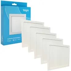 Kit 5 Painel Plafon Embutir Quadrado Led 18w Bivolt ELGIN