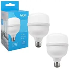 Kit 2 Lâmpadas Super Bulbo Alta Potência Led 40w 6500k - Elgin