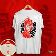Camiseta T-Shirt Cristã "Eis Me aqui Senhor" 2026 Blusa Masculina e Feminina Streetwear 100% Algodão
