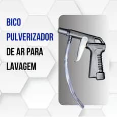 Bico Pulverizador pistola para  Ar  Hidraflux - Rosca 1/4 - Aplicador de Produtos de Limpeza