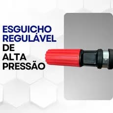 Esguicho Regulável de Alta Pressão 3,2mm Lava com Eficiência - Vermelho
