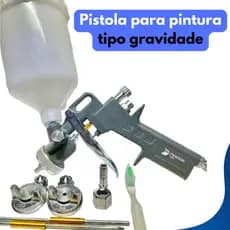 Pistola Pintura Gravidade Caneca 600 Ml Rosca 1/4 Fertak Tools