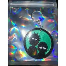 Chaveiro Rick and Morty Portal 3D – Impressão 3D com argola metálica