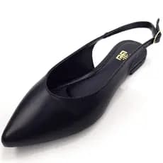 Sapatilha Rasteira Sandalia Bico Fino Slingback Feminina Sapato Dia a Dia Social Confortavel