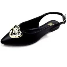 Sapatilha Slingback Rasteira Sandalia Bico Fino Feminina Sapato Dia a Dia Social Confortavel