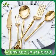 Jogo de talheres faqueiro talher colher garfo faca Aço Inox Cozinha