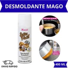 KIT 3 DESMOLDANTE CULINARIO SPRAY MAGO SOLTA FACIL ANTIADERENTE 400ml PARA UNTAR ASSADEIRA FORMA