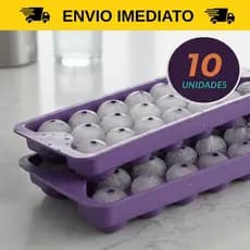 Kit 5 a 10 Formas De Gelo Bolinha Esfera Tampa Whisky Drink Gin