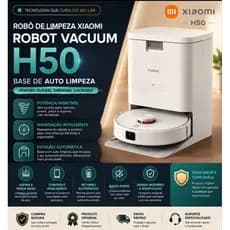 Robô de Limpeza Xiaomi Robot Vacuum H50 auto Limpeza versão global original lacrado com garantia