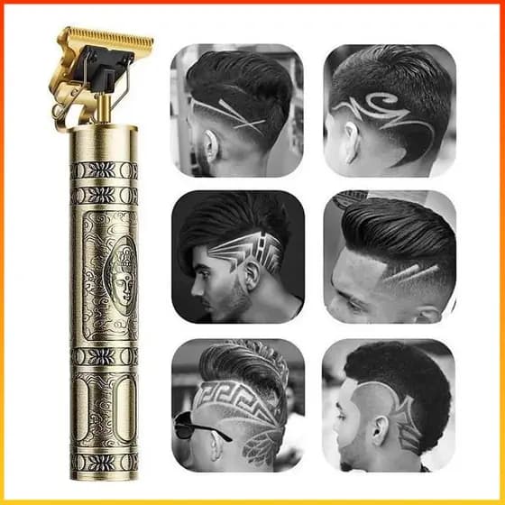 Máquina Profissional Cortar Cabelo e Aparar Barba Sem Fio Bivolt 127/220V Recarregável Acabamento Degradê