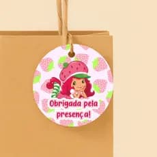Tag Agradecimento |  Moranguinho Adulta | Tag Para Lembrancinhas
