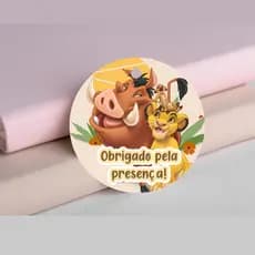 Tag Agradecimento |  O rei Leão | Timão e Pumba | Hakuna Matata | Tag Para Lembrancinhas