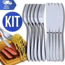 KIT Jogo de Faqueiro de Mesa Restaurantes Multifuncional Chef Multiuso Variáveis