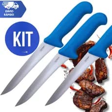 Faca Profissional para Desossar 6" de Açougueiro  Aço Inox Utensílios Para Cozinha multiuso Premium Utilidades