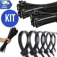 Abraçadeira 300mm x 3.6  Nylon Cinta Plástica Enforca Gato Fixação Organização Cabos Multifuncional Resistente