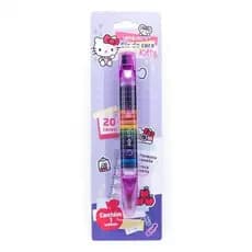 Giz de Cera Hello Kitty  - Formato Caneta Troca Ponta c/ 20 Cores - Leo&Leo
