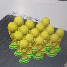 15 Taças Copa do Mundo 6,5 cm x 2,5 cm